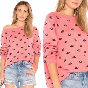 Wildfox Lip Service Sweatshirt size M used